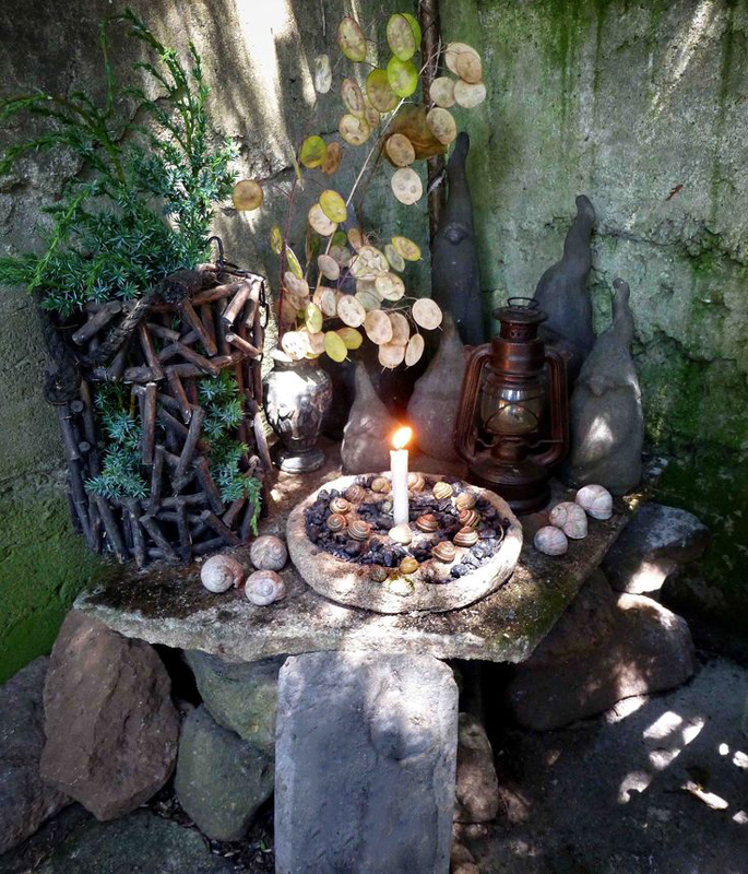 Another example of an acceptable more elaborate shrine that might be found in the nearby area